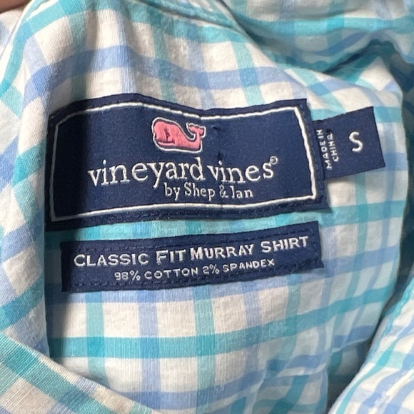 Vineyard Vines Classic Fit Murray Preppy Shirt Plaid Button Down Shirt Small - Picture 6 of 6